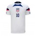 Cheap United States Christian Pulisic #10 Home Football Shirt World Cup 2022 Short Sleeve